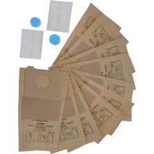 Marketto Philips Athena Thriatlon Hr 1300 Kağıt Toz Torbası 10 Adet +2 Adet 2li Micro Filtre