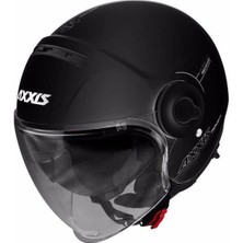 Axxis Raven Sv Solid Matt Black Açık Motosiklet Kaskı