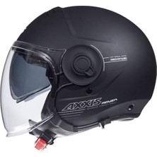 Axxis Raven Sv Solid Matt Black Açık Motosiklet Kaskı