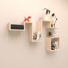 Rafkestir Heart Duvar Rafı Krem ( Mat )