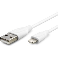 Subzero Apple iPhone Uyumlu Şarj Kablosu 5 6 7 8 Plus  x Xr Xs 1 Metre 1.0 A Beyaz Şarj ve Data Kablosu CL38
