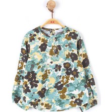 NK 31602-BATİK Çiçekli Gömlek 74/98