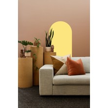 Msticker Bohem Tarzı Oval Sarı Duvar Dekorasyon Sticker (60X100 Cm)