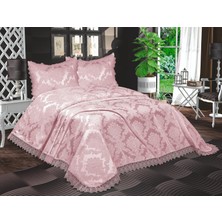 Mc Nascor Aden Fransız Dantelli Şönil Yatak Örtüsü Takımı : Yatak Örtüsü ve 2 Adet Yastık