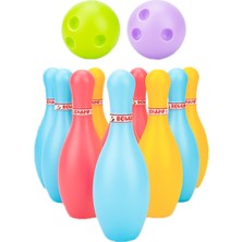 Puluz 3 Takım Çocuk Plastik Bowling Oyuncak Seti, Boyut: 18Cm Renkli (Yurt Dışından)