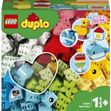LEGO® DUPLO Classic Kalp Kutusu 10909 - 18 Ay ve Üzeri Okul Öncesi Yaştaki Çocuklar için Gelişimi Destekleyen Yaratıcı Oyuncak Yapım Seti (80 Parça)
