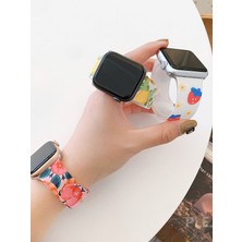 Cekuonline Apple Watch 1 2 3 4 6 7 Se 40 mm Popart Silikon Kordon Kayış - Carma
