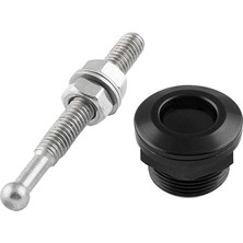 Cuticate Araba Bonnet Hood Pins Kilit Push Button Hızlı Yayın Mandalı - Siyah (Yurt Dışından)