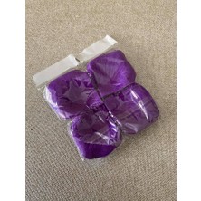 Hasyılmaz Yapay Mor Gül Yaprağı 5X5CM 96 Adet  Yapay Gül Yaprak