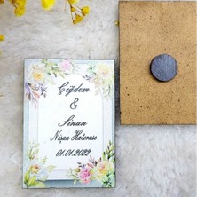 Hayaller Dükkanı 30 Adet Nikah Likleri Ahşap Magnet 5