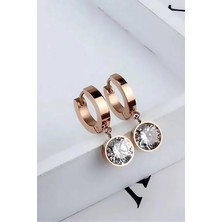 Osmanlı Gümüş Mercet Kararmayan Kadın Çelik Küpe