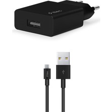 Ttec Smartcharger 2.1A Seyahat Hızlı Şarj Aleti Siyah + Micro USB Kablo Siyah