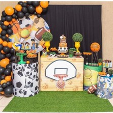 Best Parti Pastel Balon Zincir Turuncu - SIYAH100 Adet + 5 mt Balon Zinciri