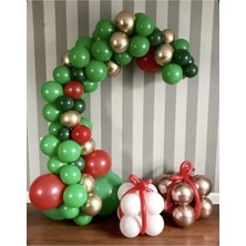 Best Parti Yeni Yıl Balon Zincir Set Yılbaşı Noel Balon Zincir 100 Adet