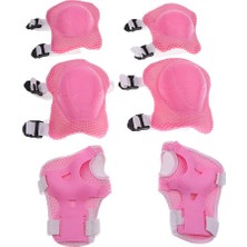 Homyl Çocuklar Bisiklet Kask Kaykay ile Set, Dağ Bisikleti (1x Kask + 2x Ped ve Pembe (Yurt Dışından)