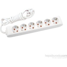 Viko Multi-Let Altılı Priz Topraklı Kablolu Çocuk Korumalı 2 Metre-Beyaz 90113602
