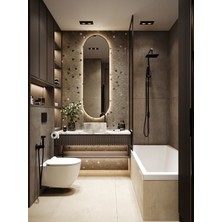 Global Led Mirror 65X90 cm Ledli Ayna Dresuar Hol Koridor Duvar Salon Banyo Wc Ofis Çocuk Yatak Odası Boy