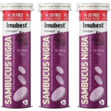 İmubest Sambucus Nigra & Vitamin C & Çinko 24 Efervesan Tablet (3 Adet)