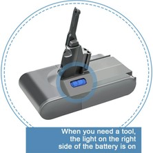 Sharplace D-Yson V8 Için Yedek Pil El Elektrikli Süpürge Akülü Güç 3500MAH