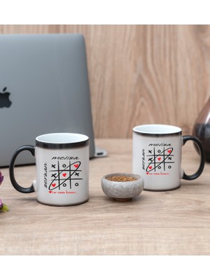 Hediye Dükkanı Kişiye Özel Aşk Her Zaman Kazanır Ikili Sihirli Kupa Bardak