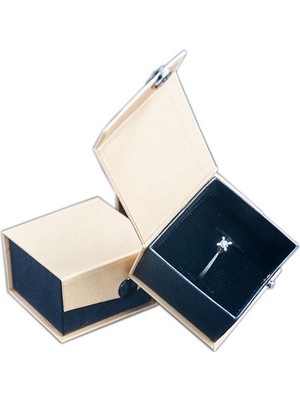Vitrin Kutu Karton Çıt Çıtlı Yüzük-Küpe Kutusu (12 Li)
