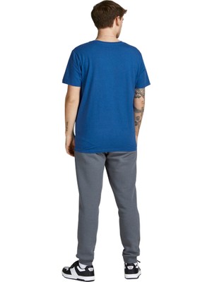 Jack & Jones 12206628_Jconate Ss Tee Crew Neck O Yaka Regular Fit Baskılı MaviErkek T-Shirt