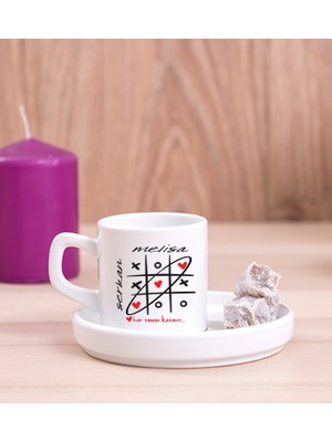 Hediye Dükkanı Kişiye Özel  Aşk Her Zaman Kazanır Concept Türk Kahvesi Fincanı