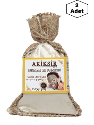 Akiksir Bitkisel Kil Maskesi 250 gr 2 Adet