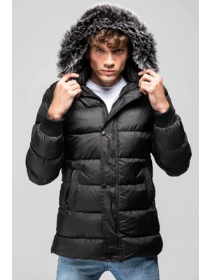 Slazenger Harshal Erkek Mont ST20JE011-500SIYAH