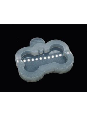 Aj Resincraft Epoksi Silikon Kalıp / Kemik Figürlü Büyük Künye,isimlik / Kemik Künye