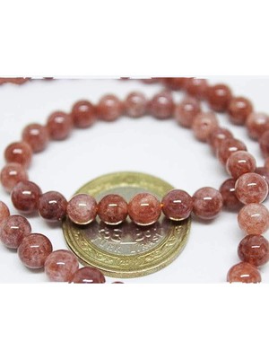 Yaşam Tohumu Çilek Kuvars Taşı 6mm/10 Adet