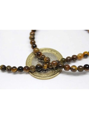 Yaşam Tohumu Kaplan Gözü Taşı 4mm/10 Adet