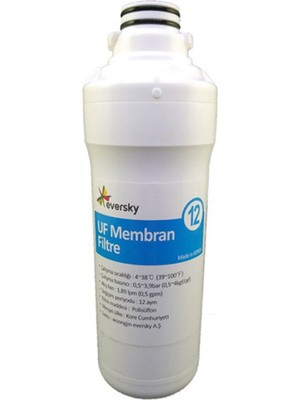 Eversky SU32 Tezgah Üstü Su Arıtma Cihazı Membran Yedek Filtre EVR012