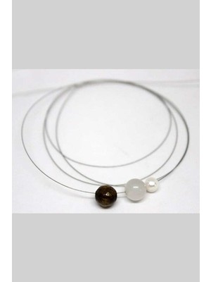 Yaşam Tohumu Metal Kolye, Bileklik Ipi Gümüş Renk / 5 Metre