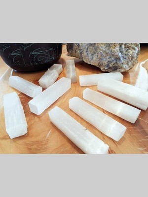 Yaşam Tohumu Selenit Taşı Çubuk Kütle (60-79 Gram)