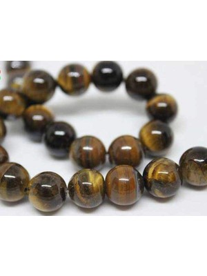 Yaşam Tohumu Kaplan Gözü Taşı Dizi 10MM