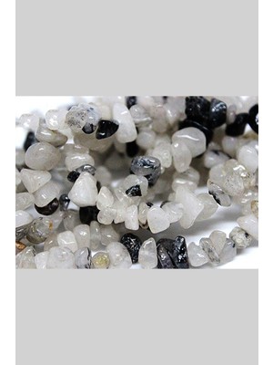 Yaşam Tohumu Rutil Kuvars Taşı Doğal Küçük Taşlar Dizi - 80CM