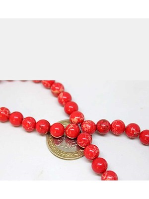 Yaşam Tohumu Varisit Taşı Nar Kırmızısı 8mm/5 Adet