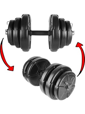 Ecgspor 30 kg Dambıl Seti ve Ağırlık Seti Fitness Seti