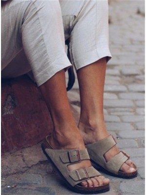 Birkenstock Arizona Stone Taş Çift Tokalı Unisex Terlik 151213 V5