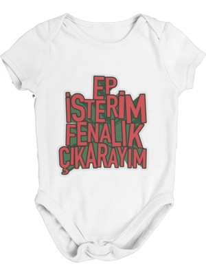 Tuğba Baby Ep Isterim Fenalık Çıkarayım 2 Baskılı Zıbın Body