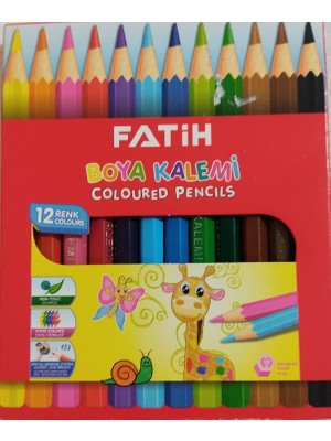 Fatih 12 Li Kısa Boya Kalemi