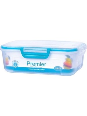 Premier  4 Tarafı Kilitli  Contalı Hava Geçirmez Saklama Kabı 2,9LT-PM-207