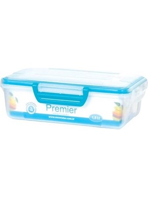 Premier Çokamaçlı 4 Tarafı Kilitli  Contalı Hava Geçirmez Saklama Kabı 1,5 LT-PM-206