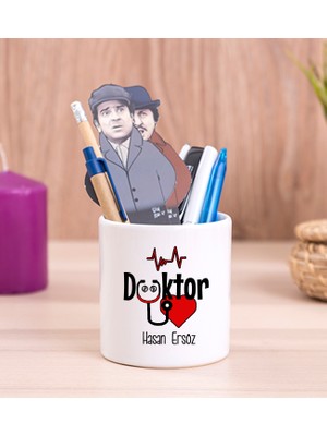 Hediye Dükkanı Kişiye Özel  Doktor Seramik Kalemlik