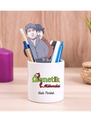 Hediye Dükkanı Kişiye Özel  Genetik Mühendisi Seramik Kalemlik