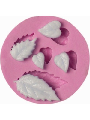 Morlalem 5'li Minyatür Yaprak Silikon Kalıp K-970
