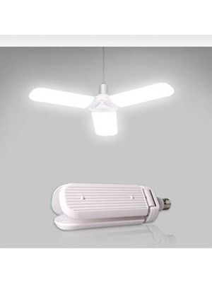 Katlanabilir 3 Kollu Pervaneli 40 Watt Tasarruflu LED Ampul