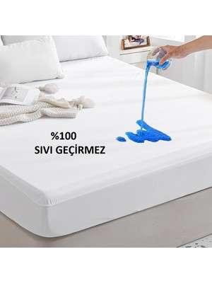 Moya Home Dört Mevsim Su Sıvı Geçirmez Fitted Pamuklu Alez Tek ve Çift Kişilik Yatak Alezi 9boy Pfsg Pfsg