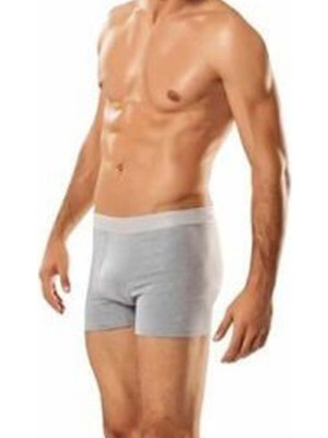 Tutku Erkek Elastan Likralı Boxer 3'lü Paket - 0114  - Tutku - Gri - L